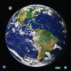 Digital Image of Earth as seen from space