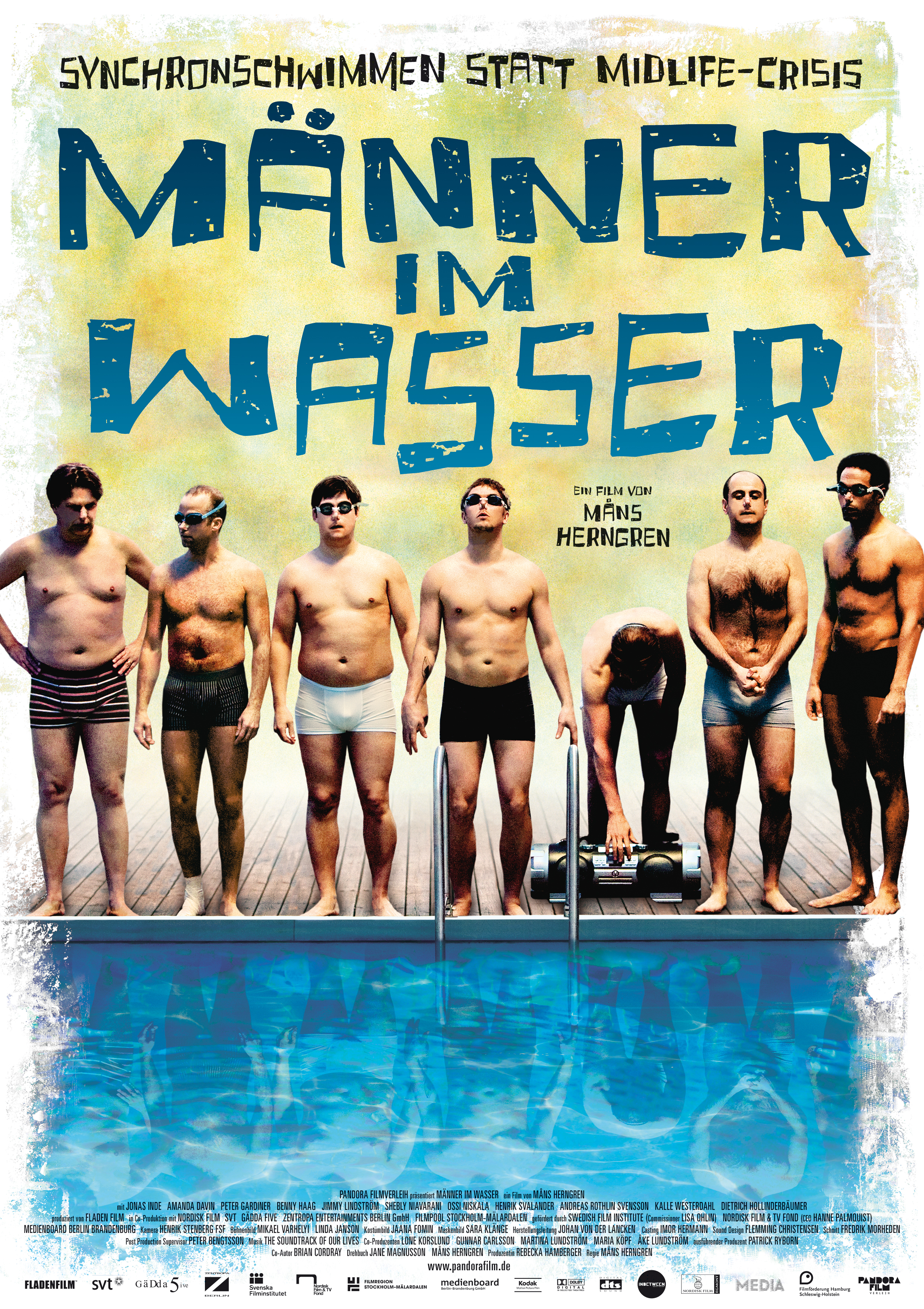 Männer im Wasser - Plakat